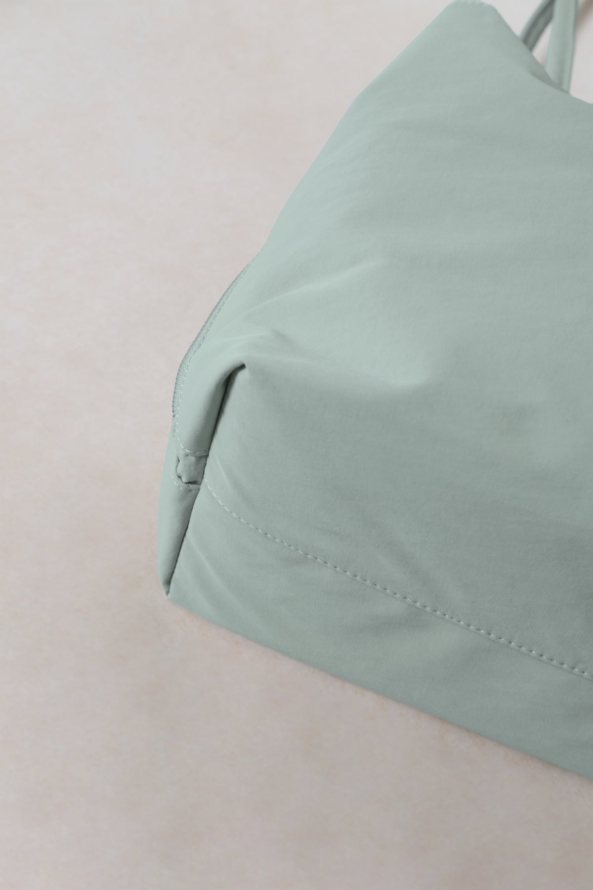Classic Flow Tote - Mint Green + Pink (With Charm)