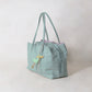 Classic Flow Tote - Mint Green + Pink (With Charm)