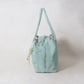 Classic Flow Tote - Mint Green + Pink (With Charm)