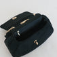 French Velvet Matte Gold Buckle Retro Handmade Twist Handbag