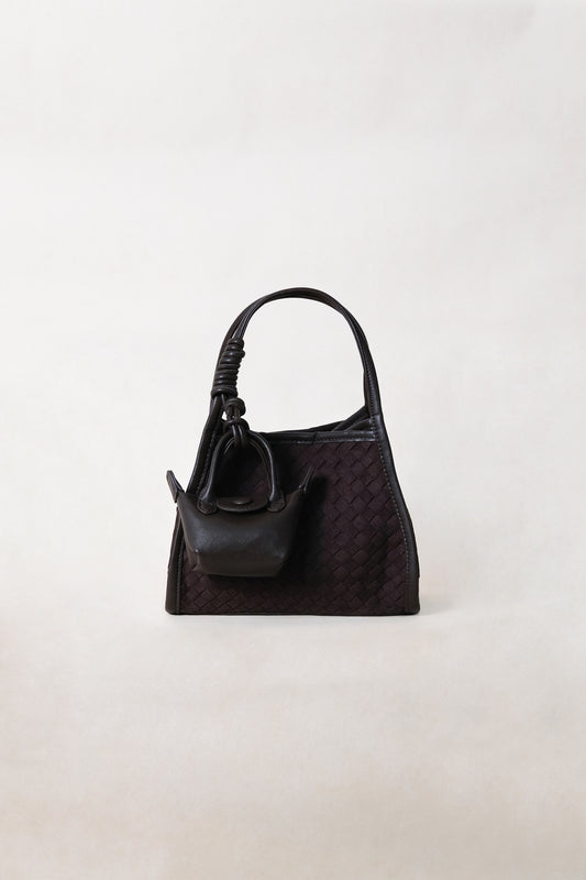 Artisan Grace Basket Bag - Coffee