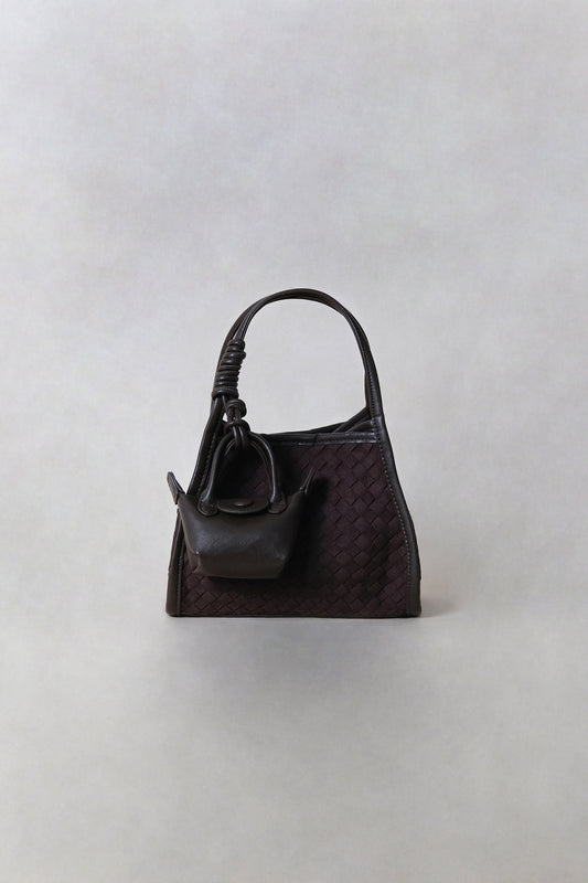 Artisan Grace Basket Bag - Coffee