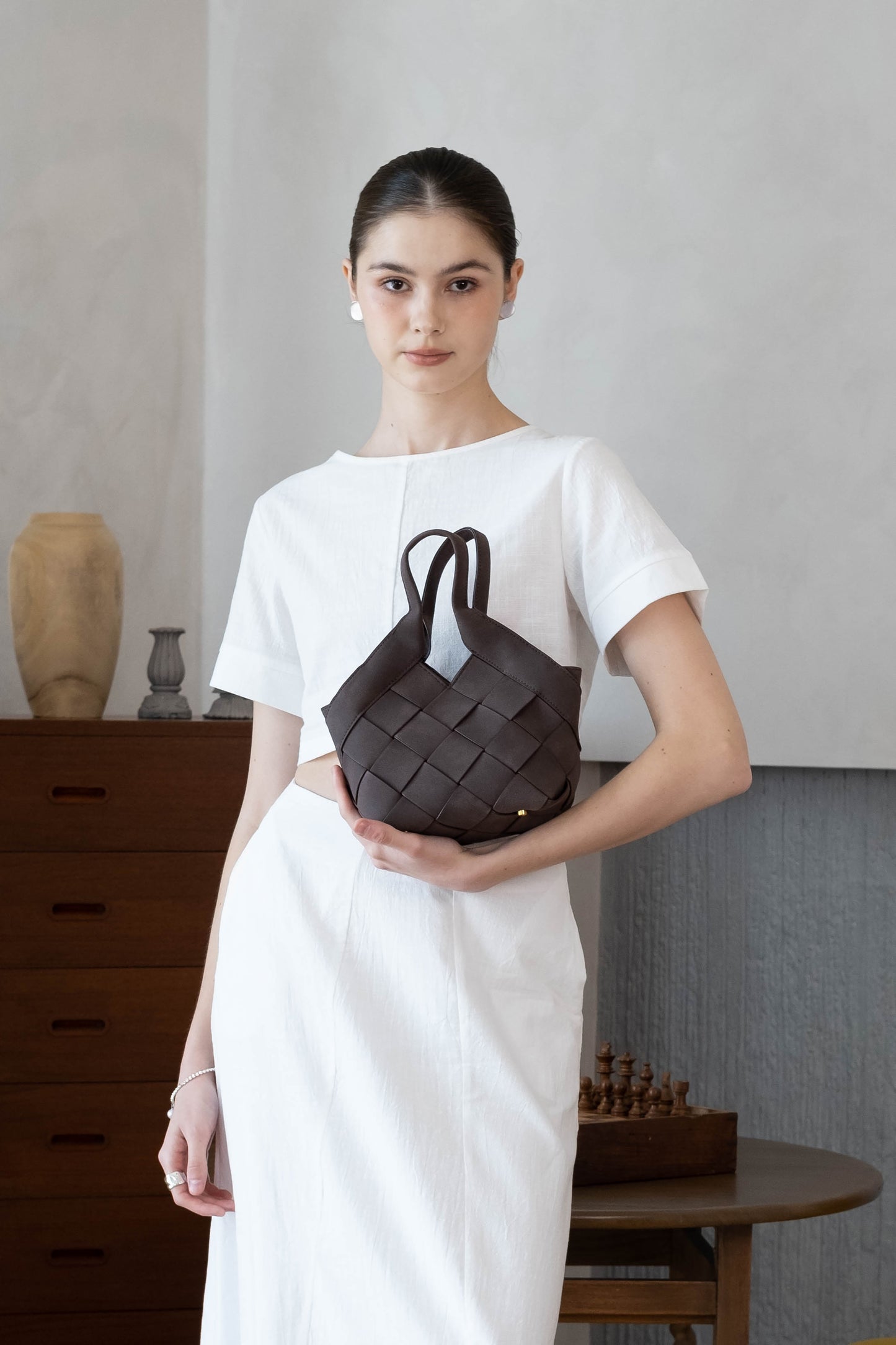 The Alora Tote - Dark Chocolate