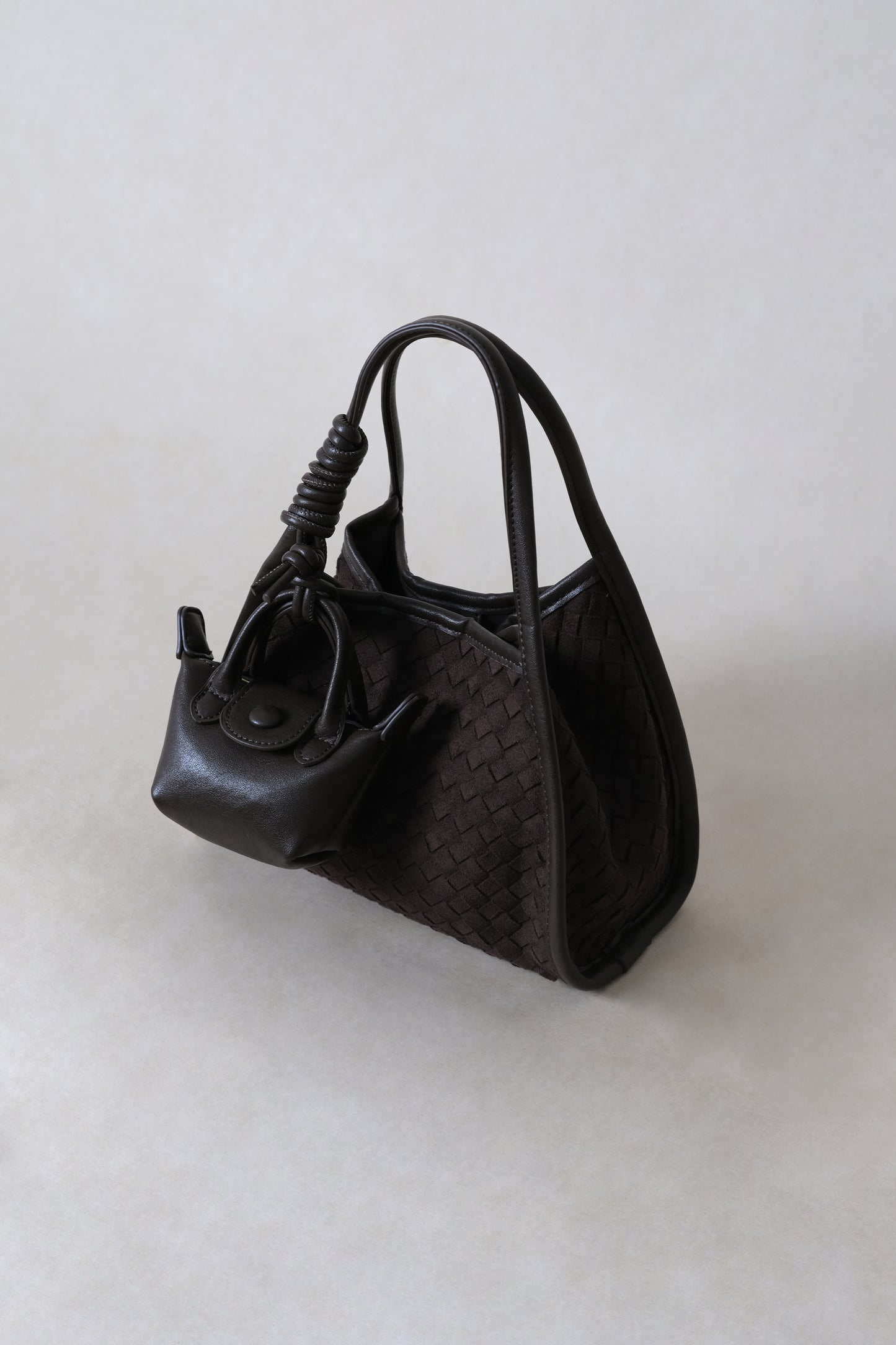 Artisan Grace Basket Bag - Coffee