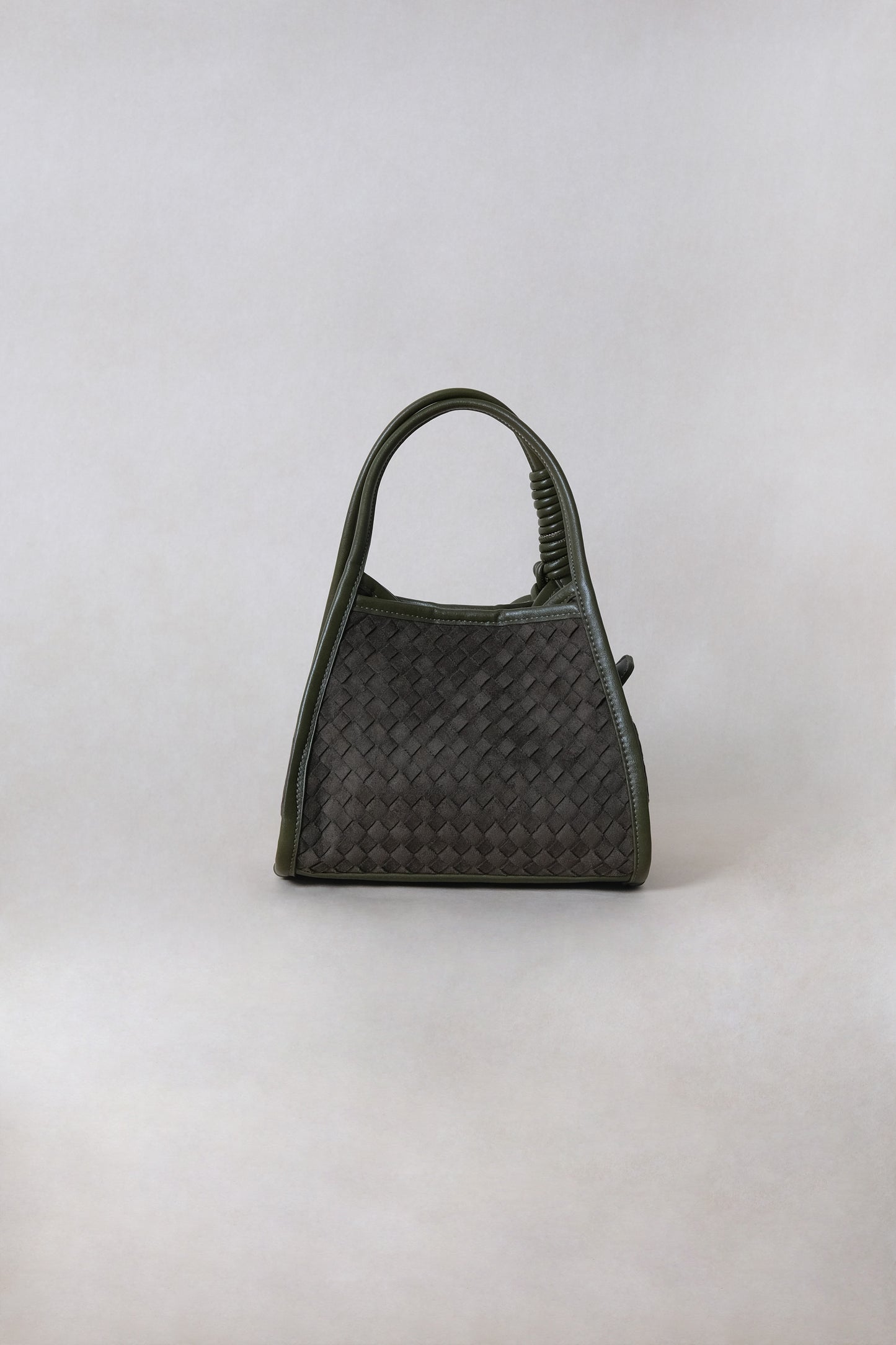 Artisan Grace Basket Bag - Olive Green