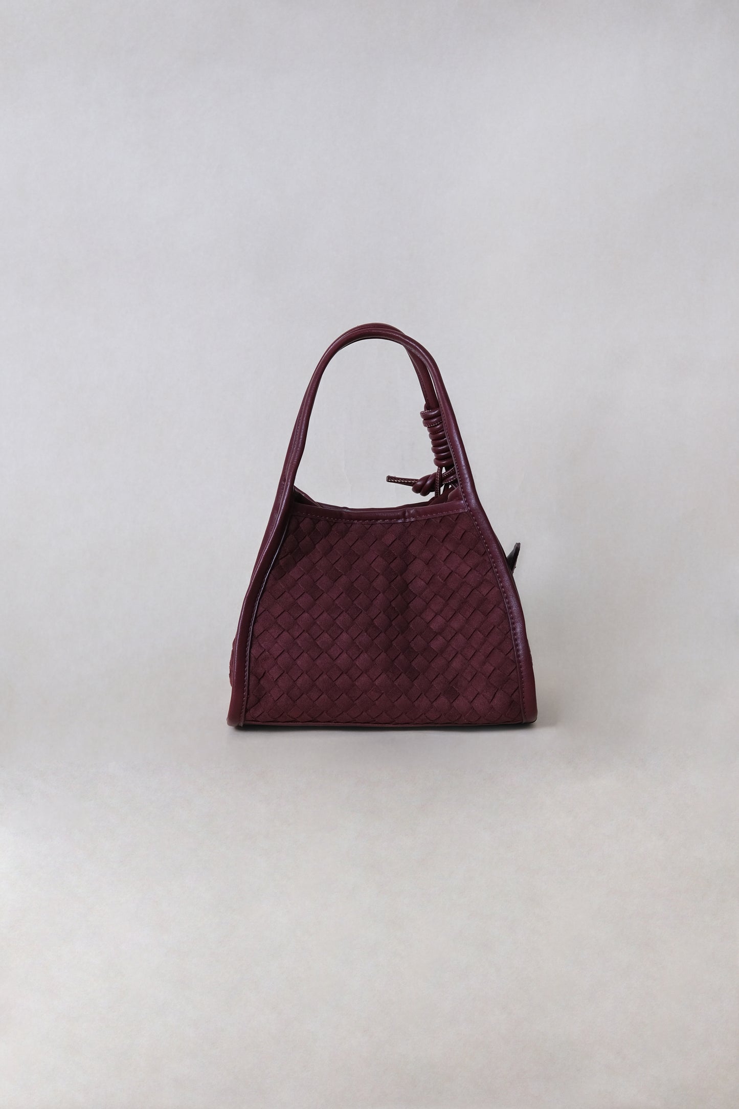 Artisan Grace Basket Bag - Wine Red