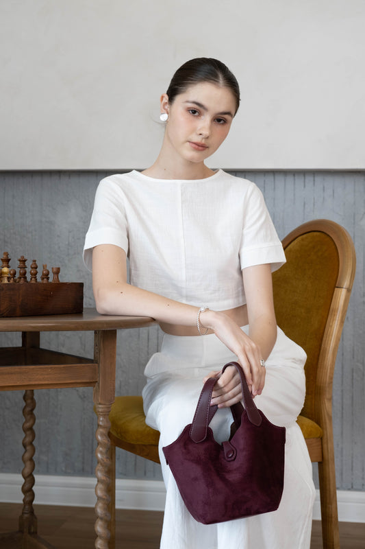 Époque Bucket Bag - Reddish Purple