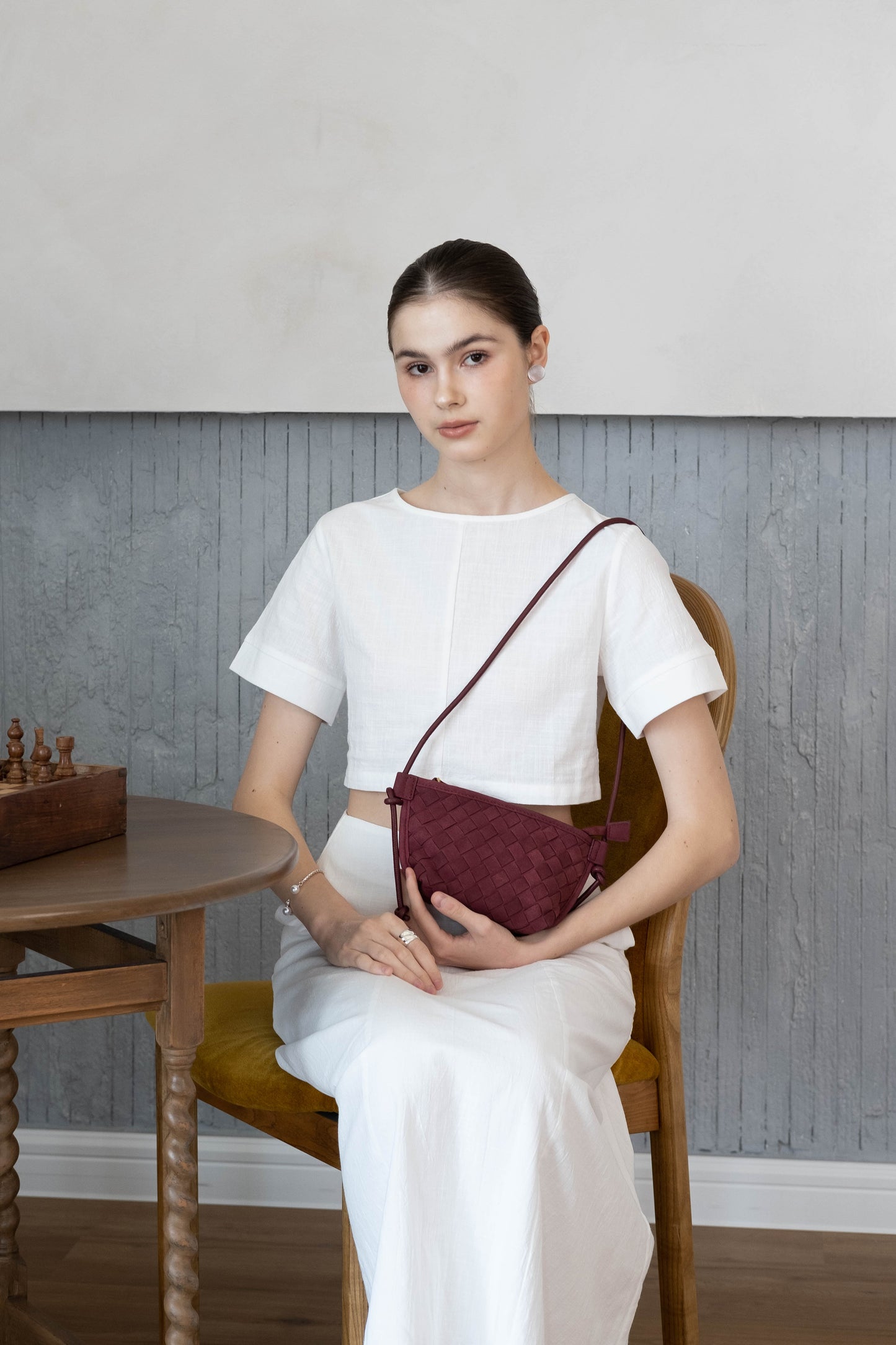 Mini Artisan Satchel - Red