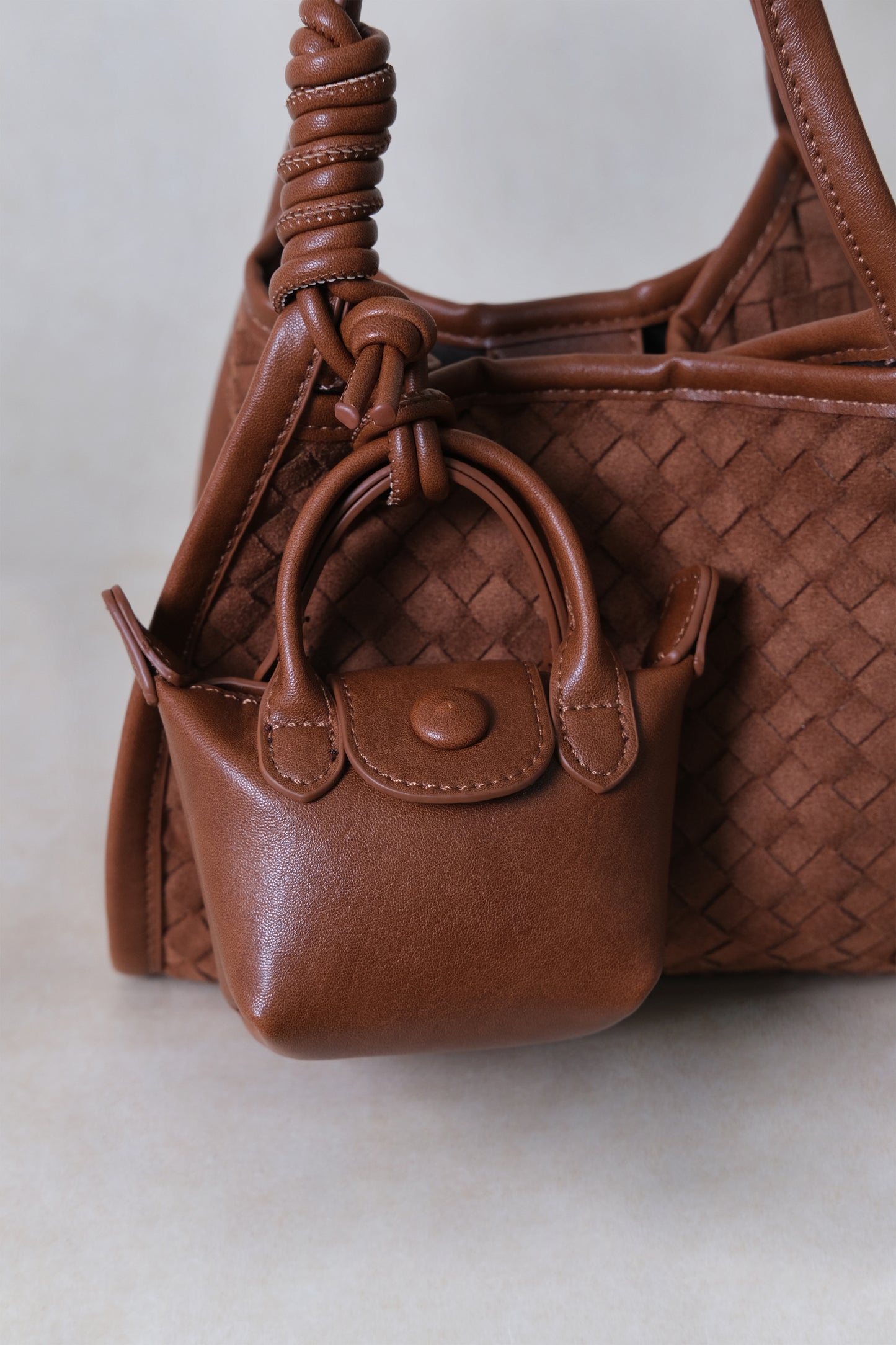 Artisan Grace Basket Bag - Chestnut