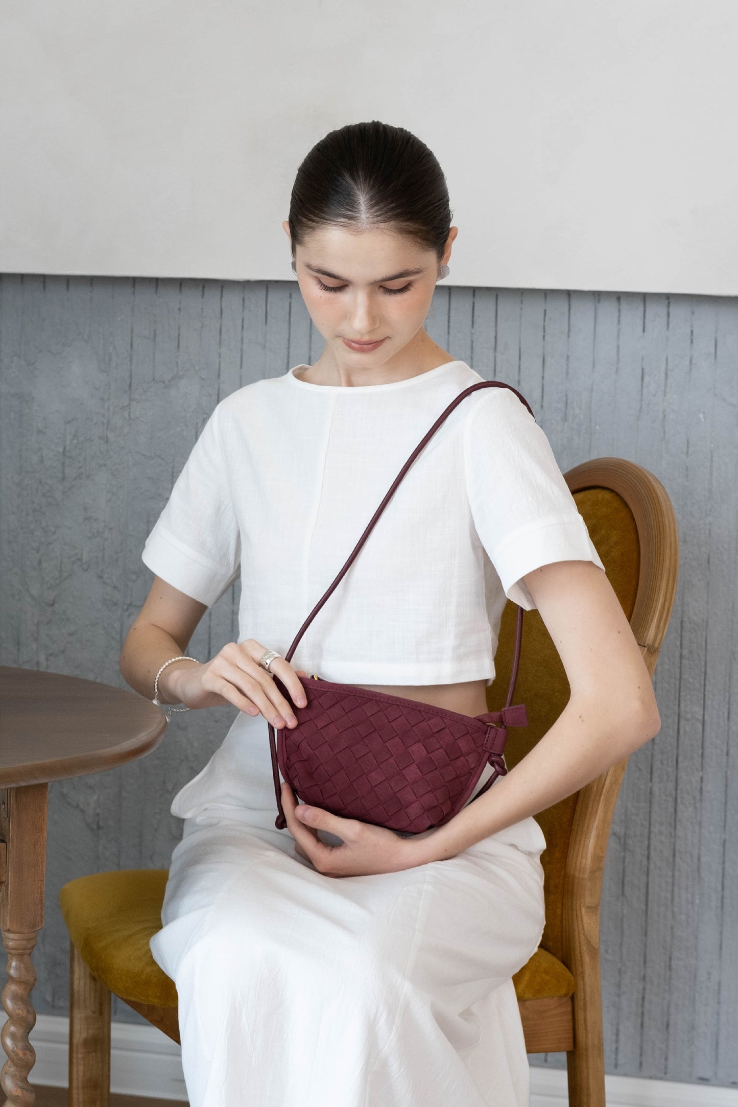 Mini Artisan Satchel - Red