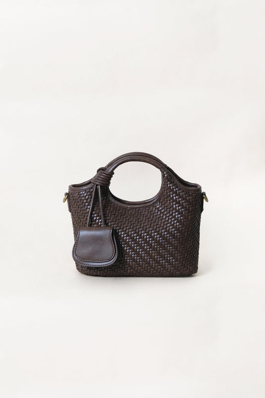 Artisan Sophia Basket Bag - Chestnut Brown