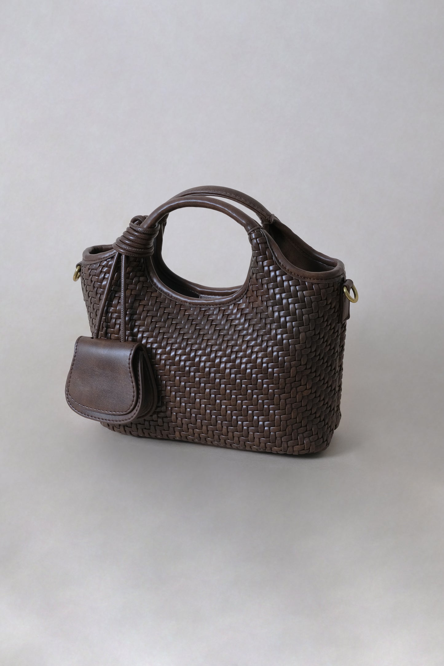 Artisan Sophia Basket Bag - Chestnut Brown