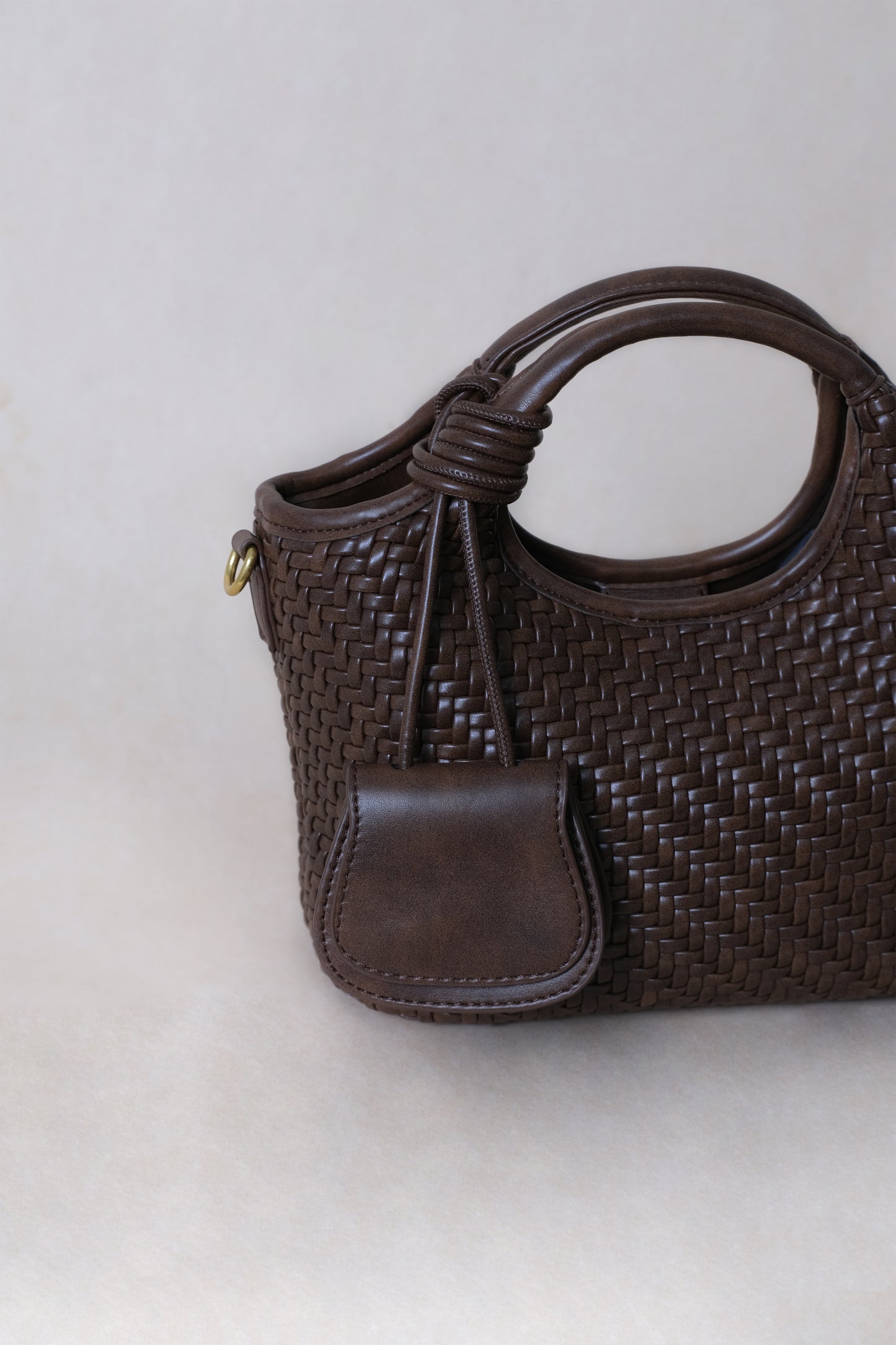 Artisan Sophia Basket Bag - Chestnut Brown