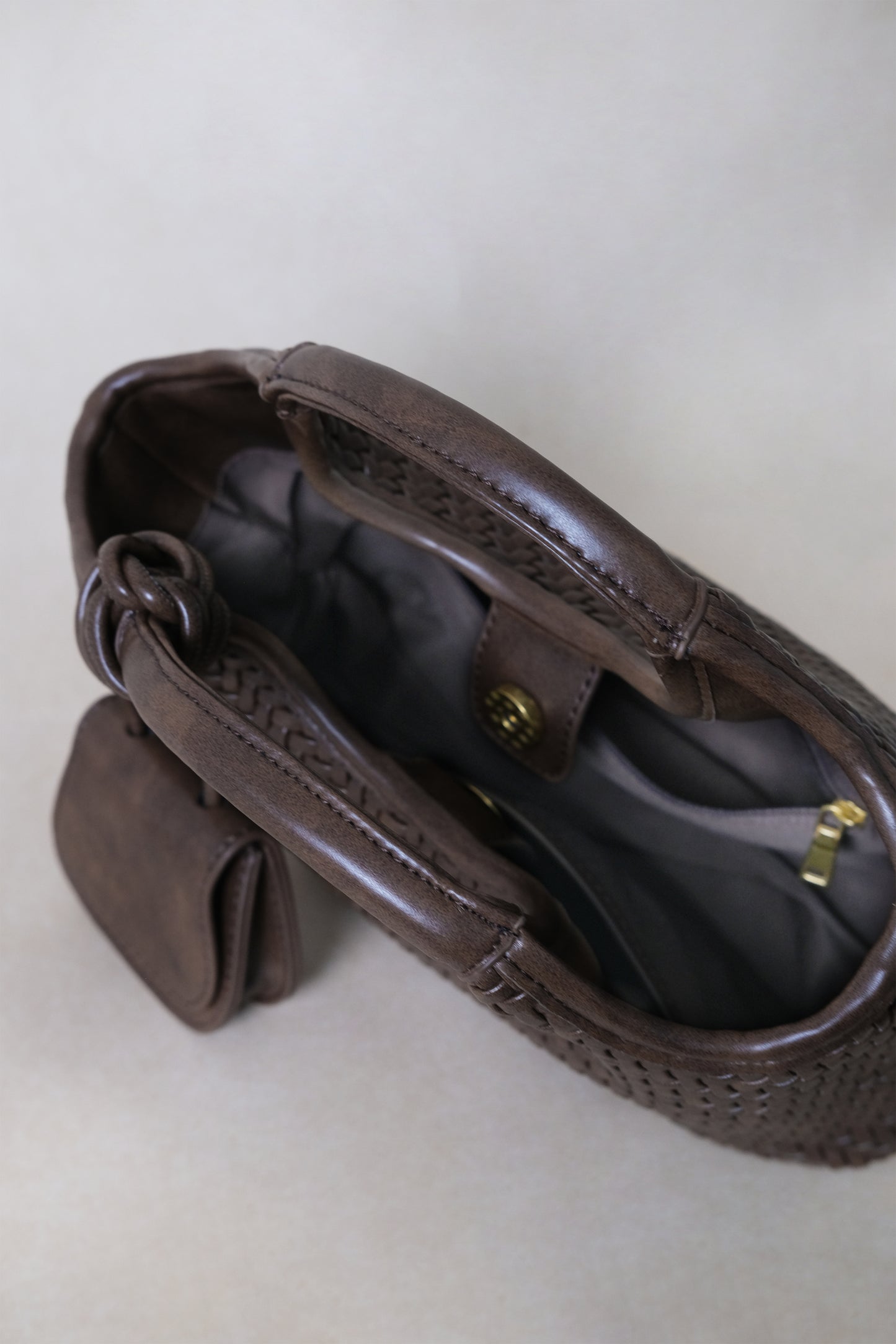 Artisan Sophia Basket Bag - Chestnut Brown