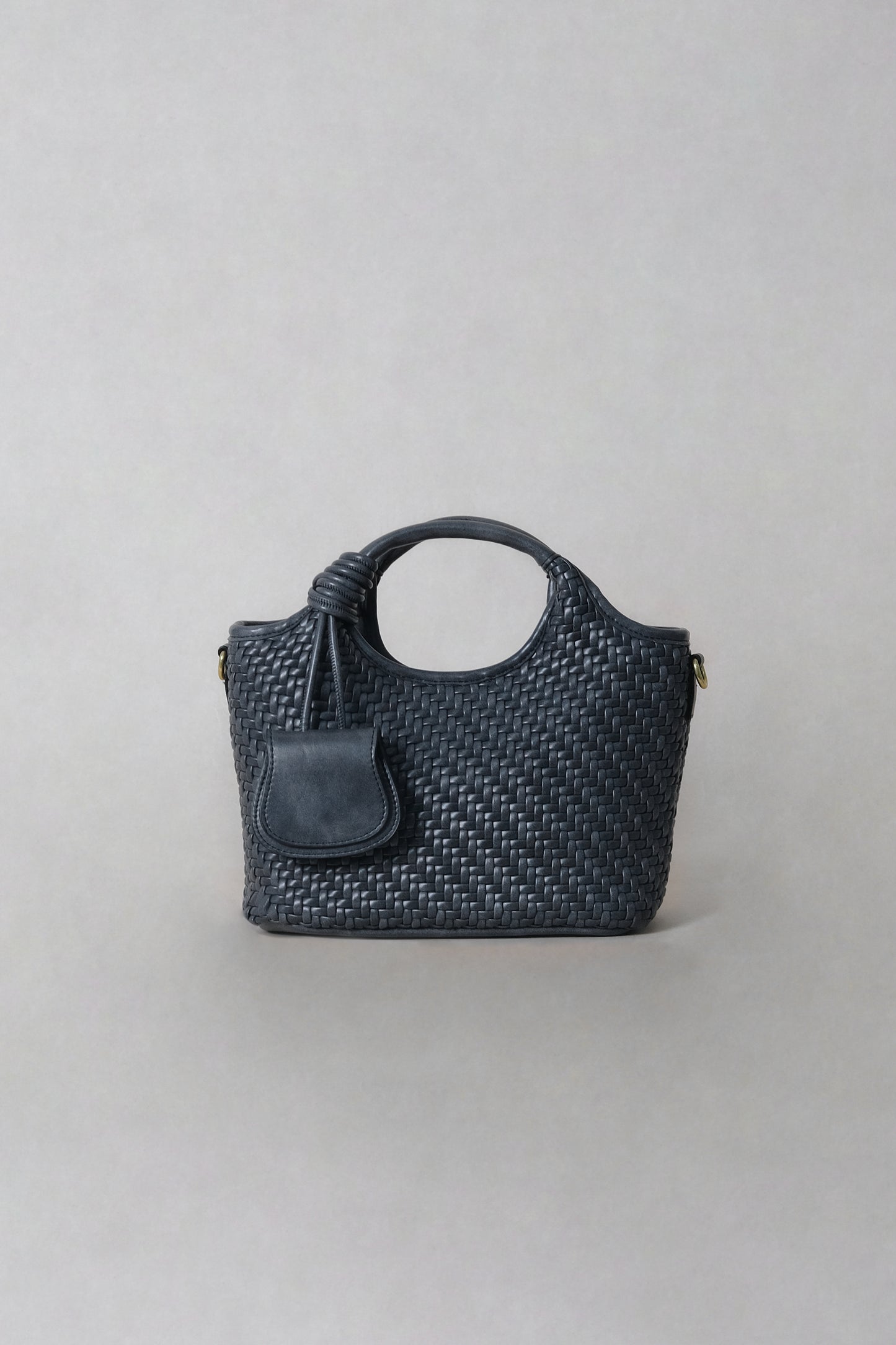 Artisan Sophia Basket Bag - Charcoal Black