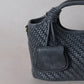 Artisan Sophia Basket Bag - Charcoal Black