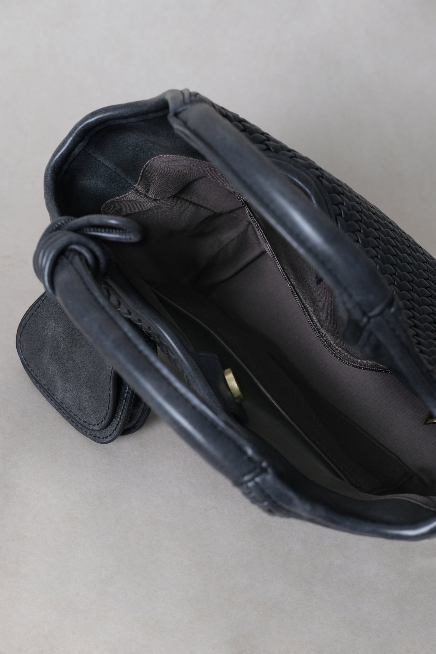 Artisan Sophia Basket Bag - Charcoal Black