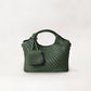 Artisan Sophia Basket Bag - Jade Green