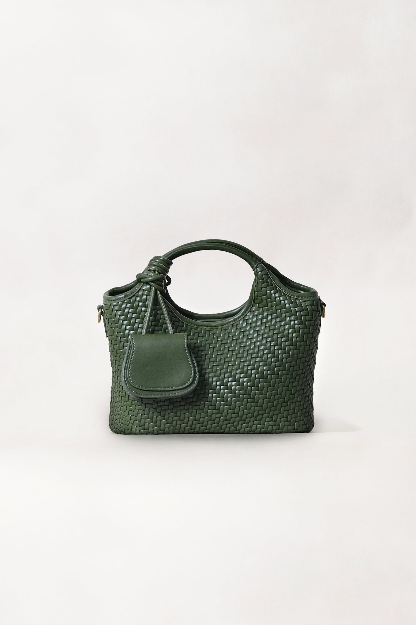 Artisan Sophia Basket Bag - Jade Green
