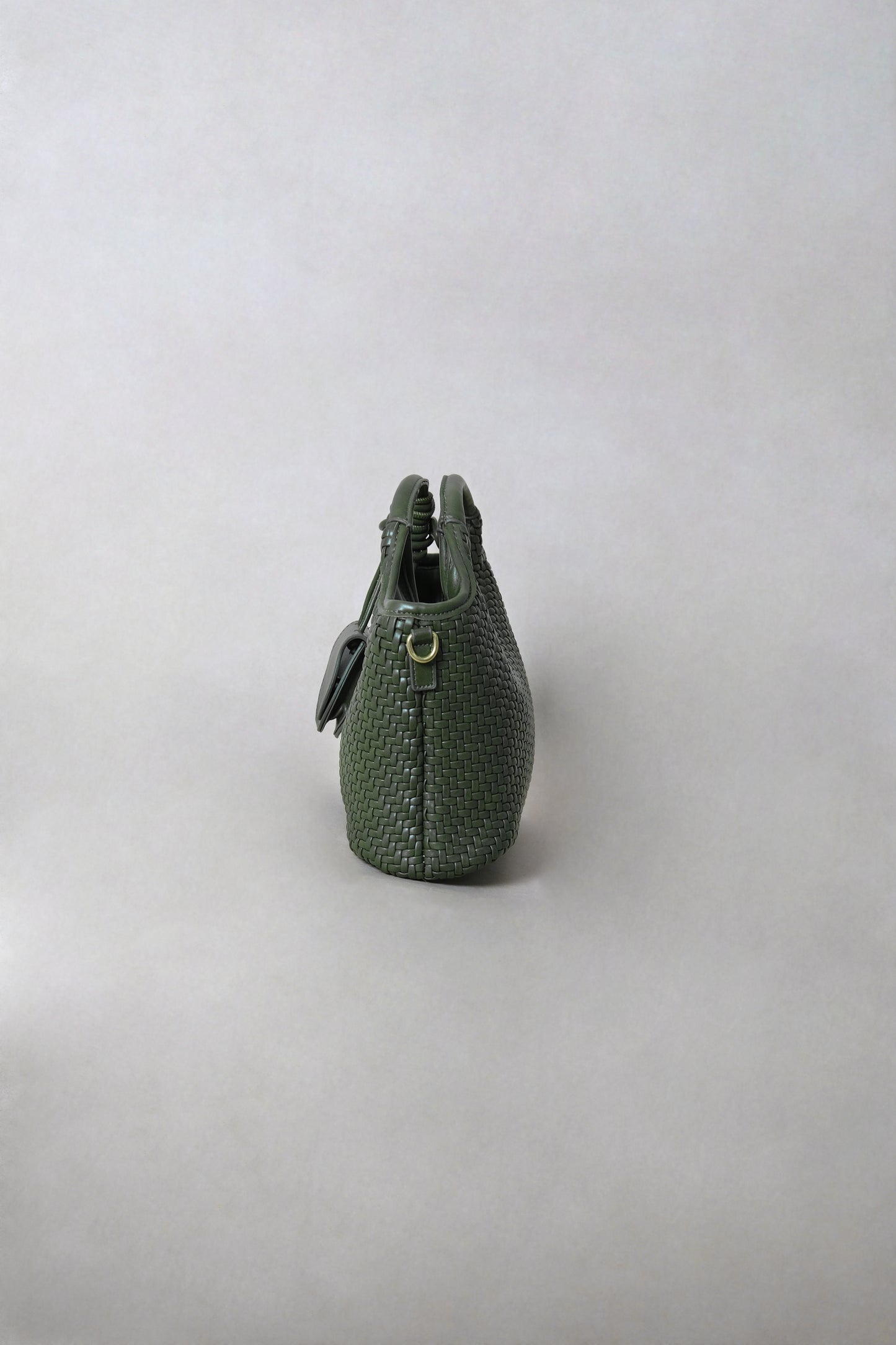 Artisan Sophia Basket Bag - Jade Green