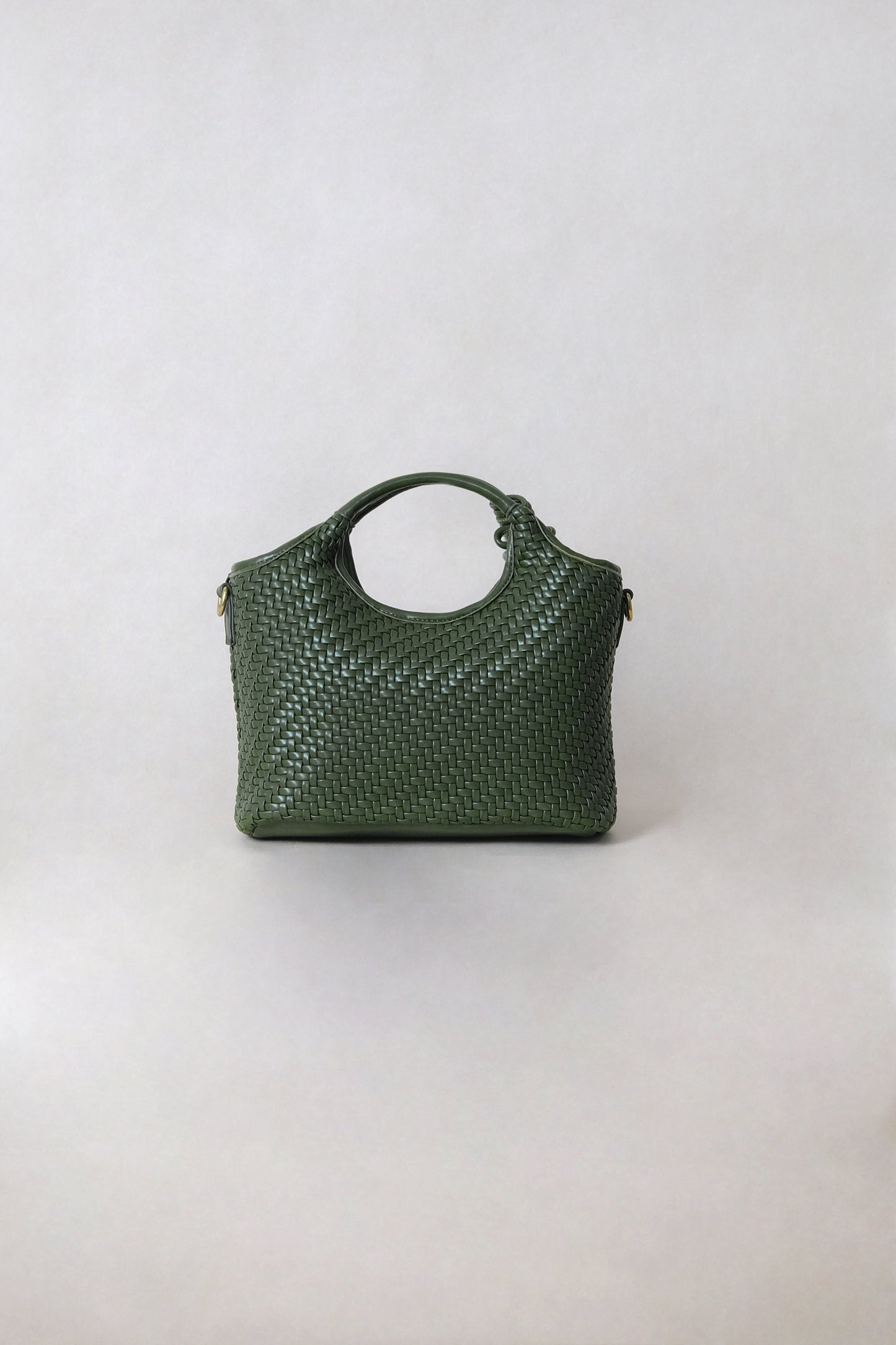 Artisan Sophia Basket Bag - Jade Green