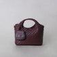 Artisan Sophia Basket Bag - Wine Red