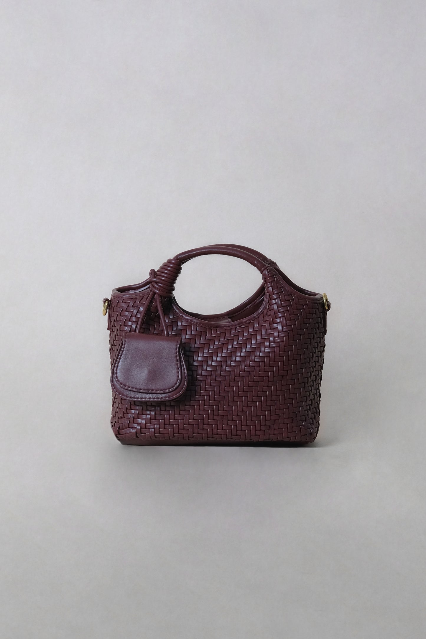 Artisan Sophia Basket Bag - Wine Red