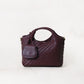 Artisan Sophia Basket Bag - Wine Red