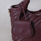 Artisan Sophia Basket Bag - Wine Red