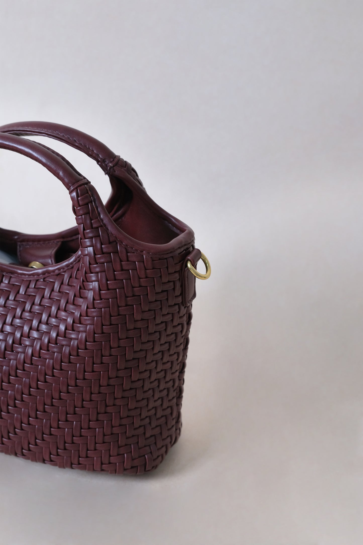 Artisan Sophia Basket Bag - Wine Red