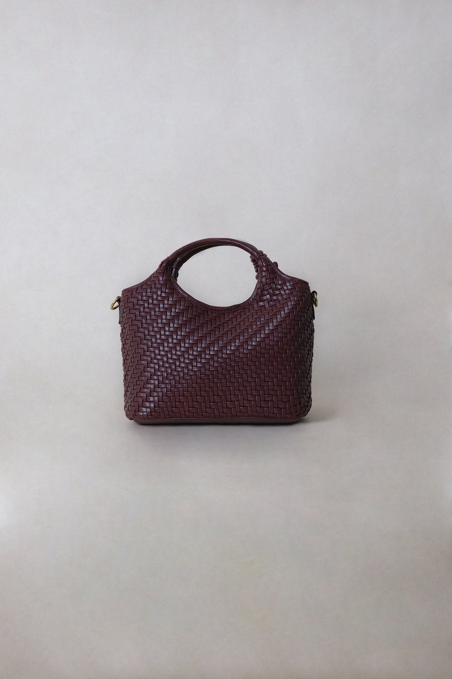 Artisan Sophia Basket Bag - Wine Red