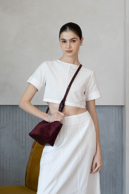 Époque Bucket Bag - Reddish Purple