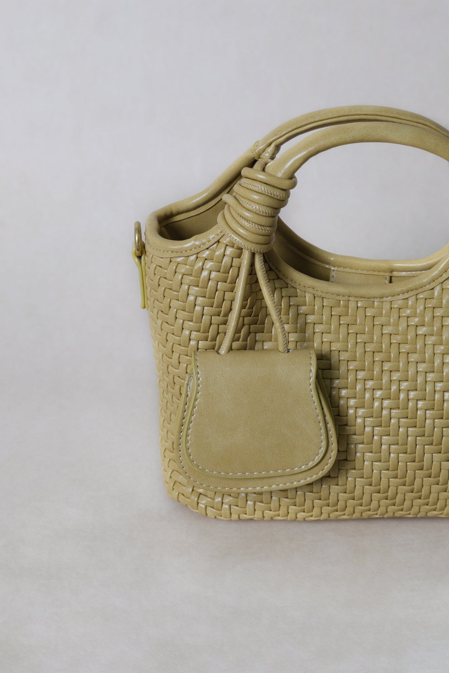 Artisan Sophia Basket Bag - Ginger Yellow