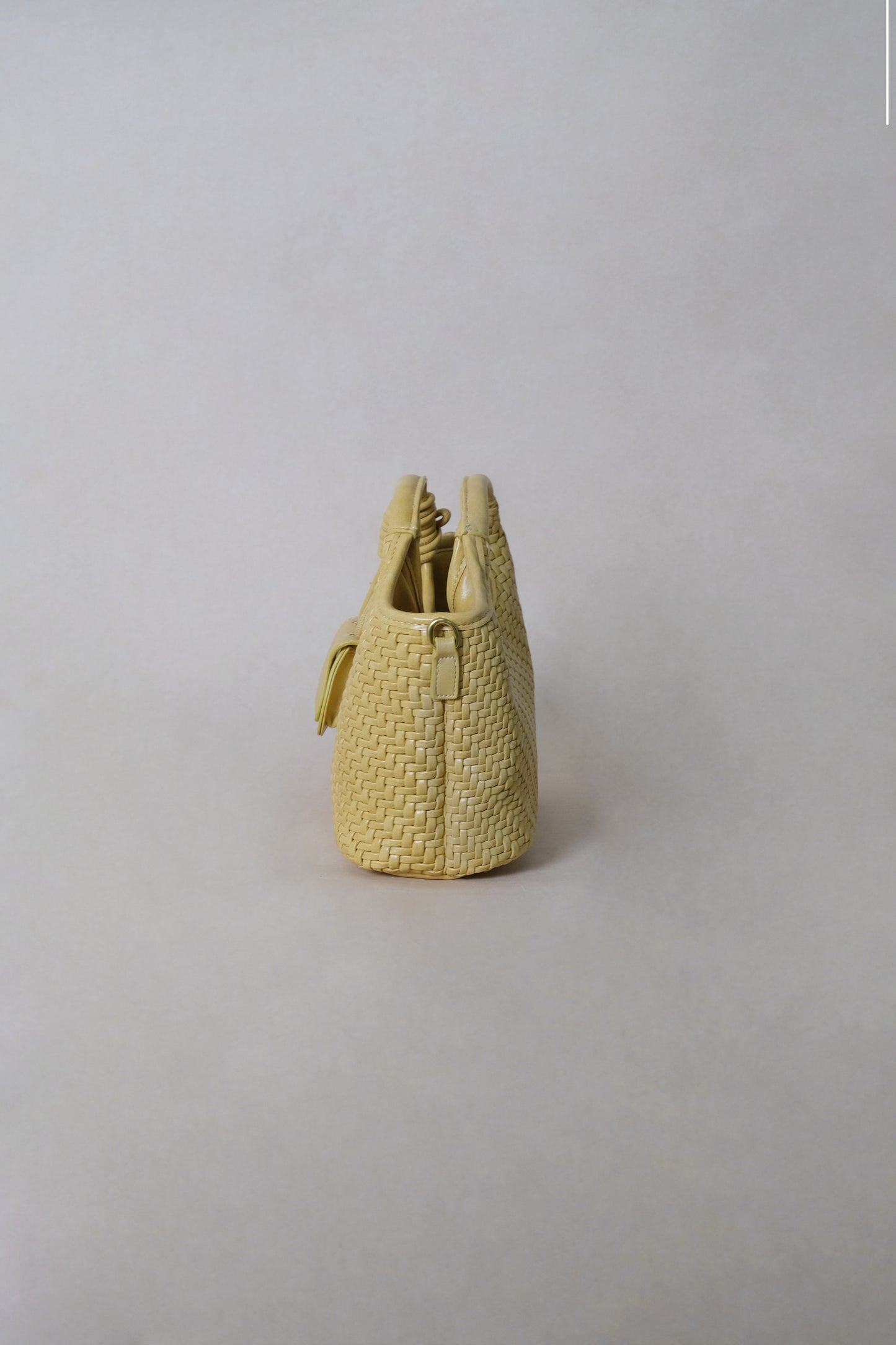 Artisan Sophia Basket Bag - Ginger Yellow