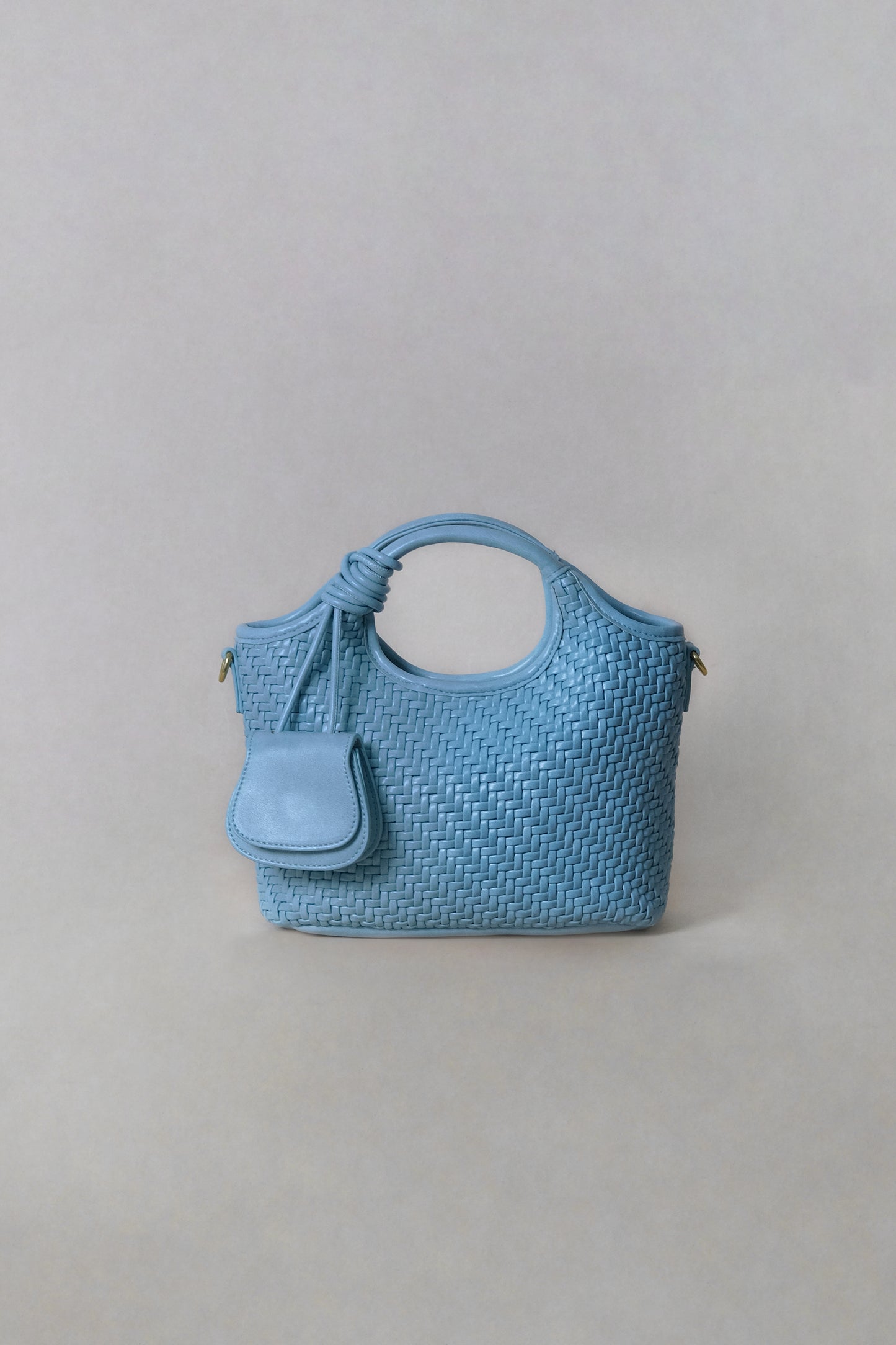 Artisan Sophia Basket Bag - Sea Blue