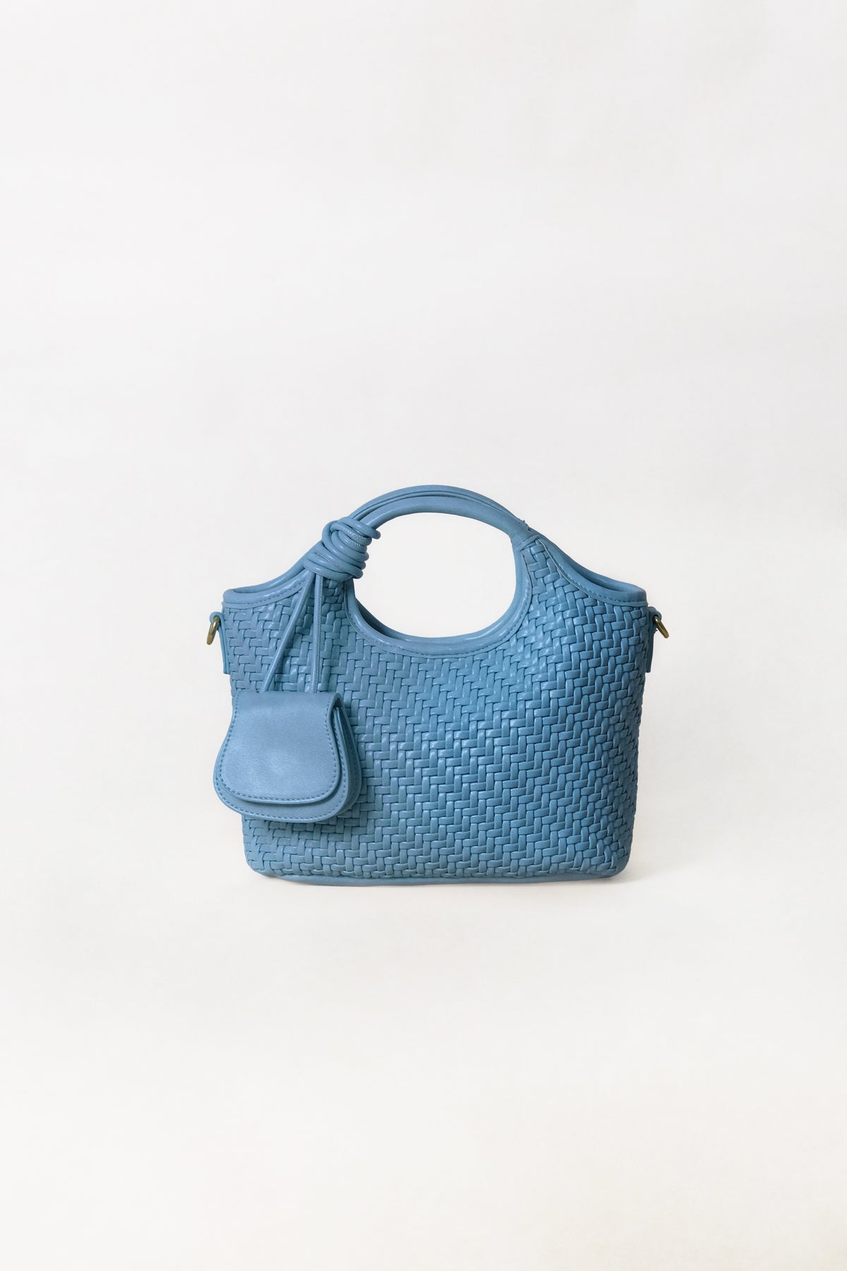 Artisan Sophia Basket Bag - Sea Blue