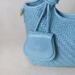 Artisan Sophia Basket Bag - Sea Blue