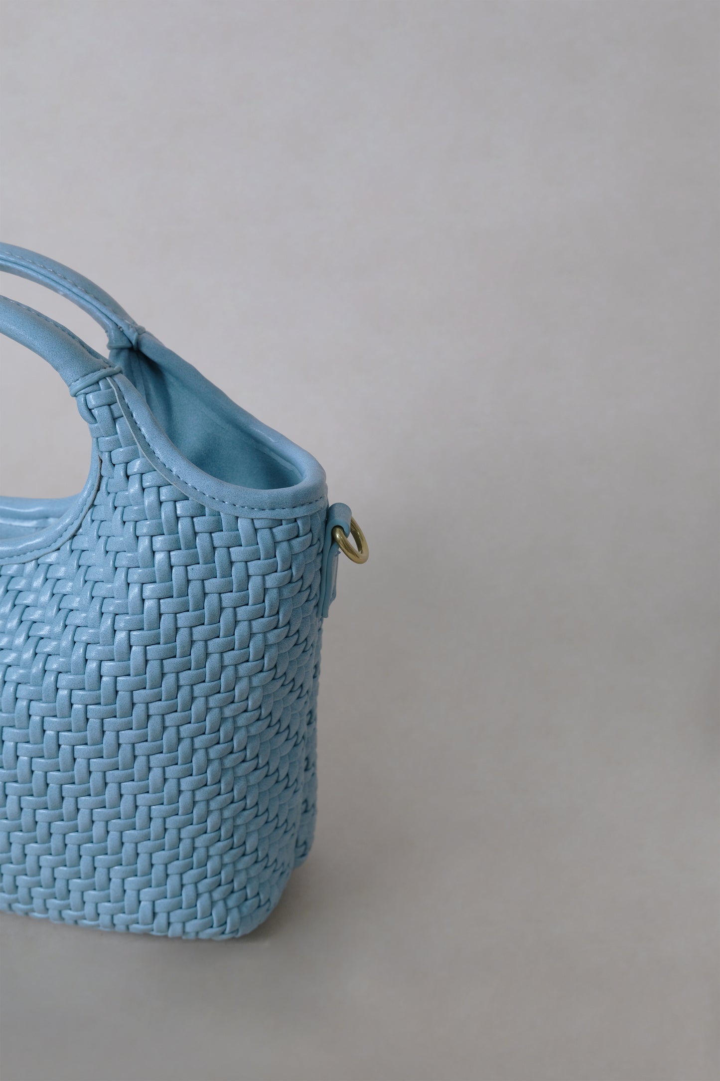 Artisan Sophia Basket Bag - Sea Blue