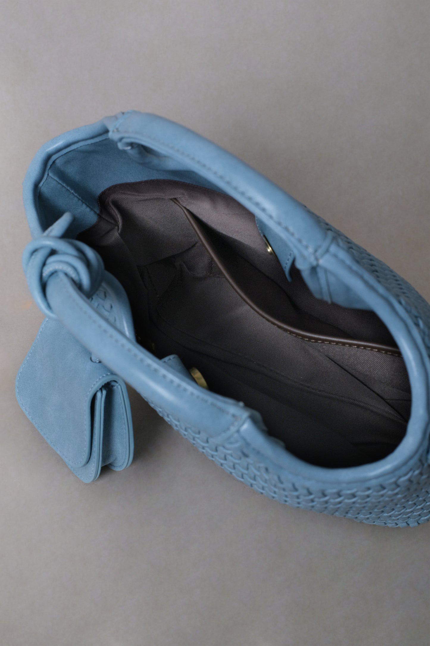 Artisan Sophia Basket Bag - Sea Blue