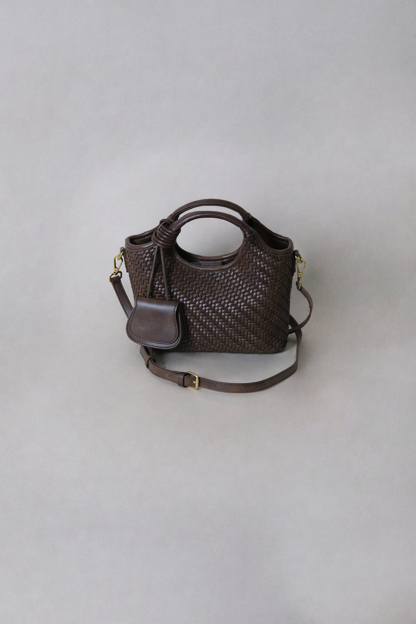 Artisan Sophia Basket Bag - Chestnut Brown