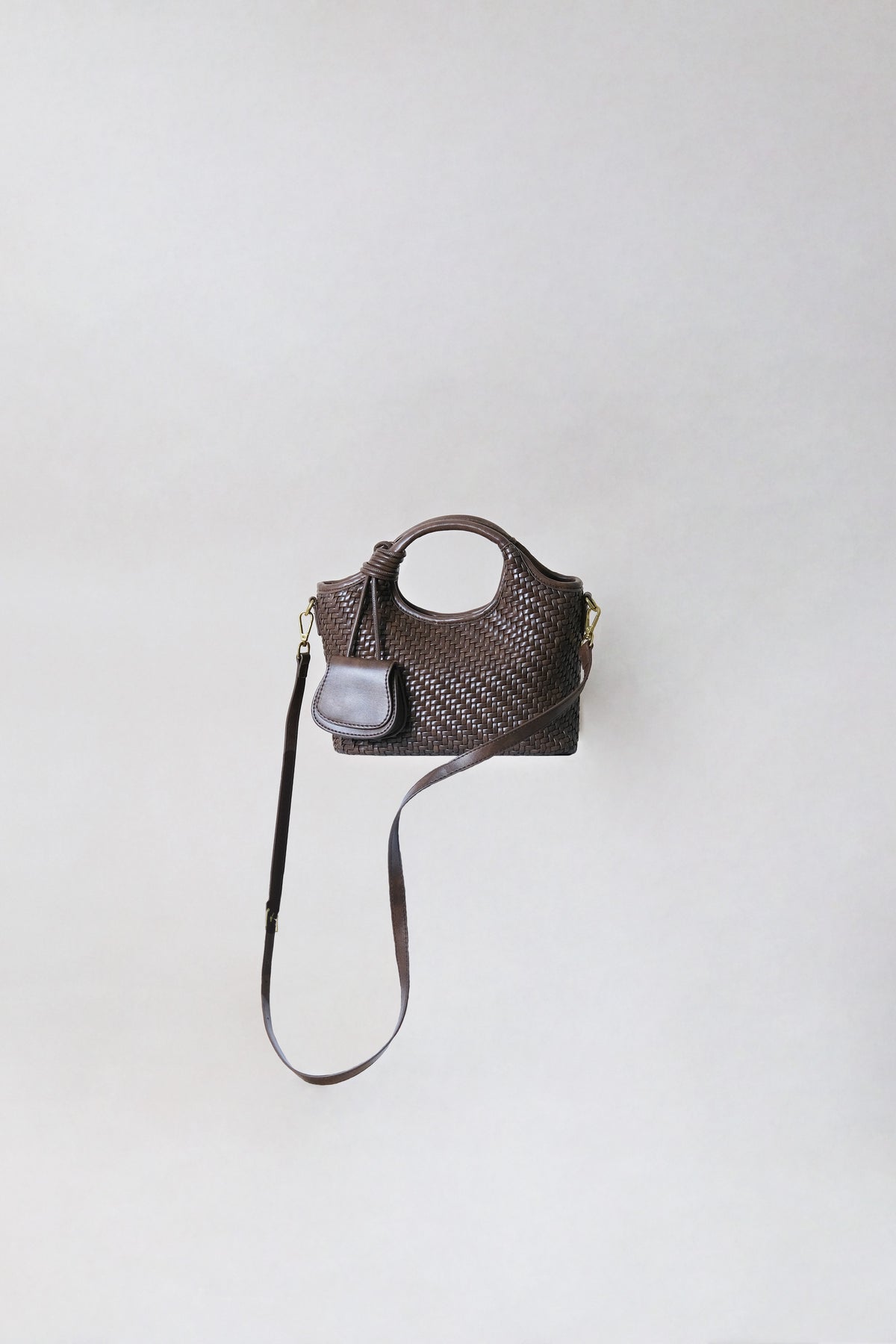 Artisan Sophia Basket Bag - Chestnut Brown