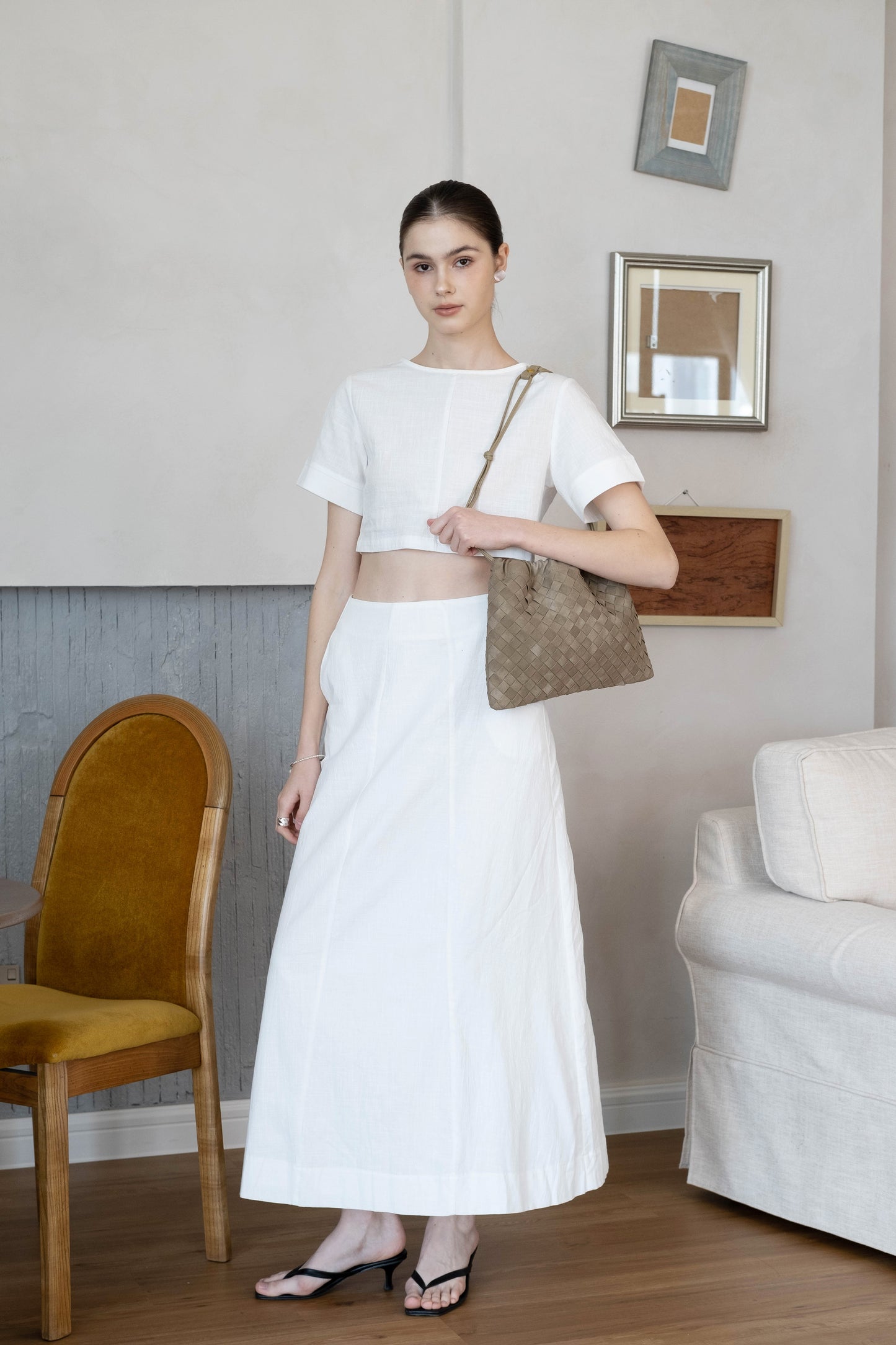 Artisan Cloud Satchel - Earthy Green