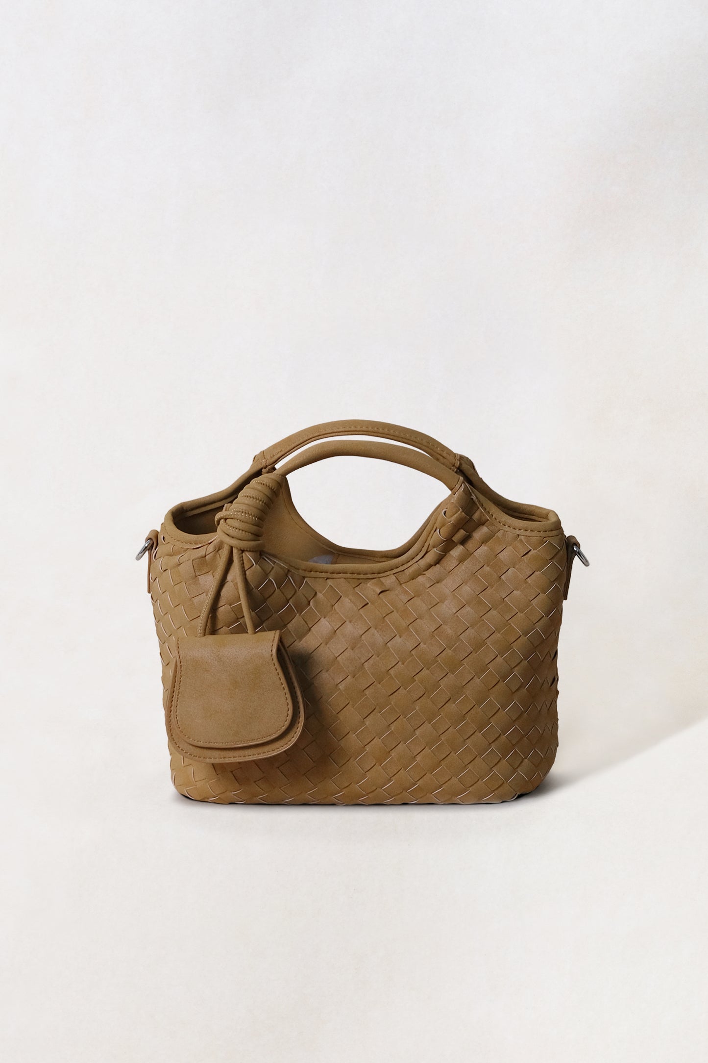 Artisan Claire Basket Bag - Apricot Yellow