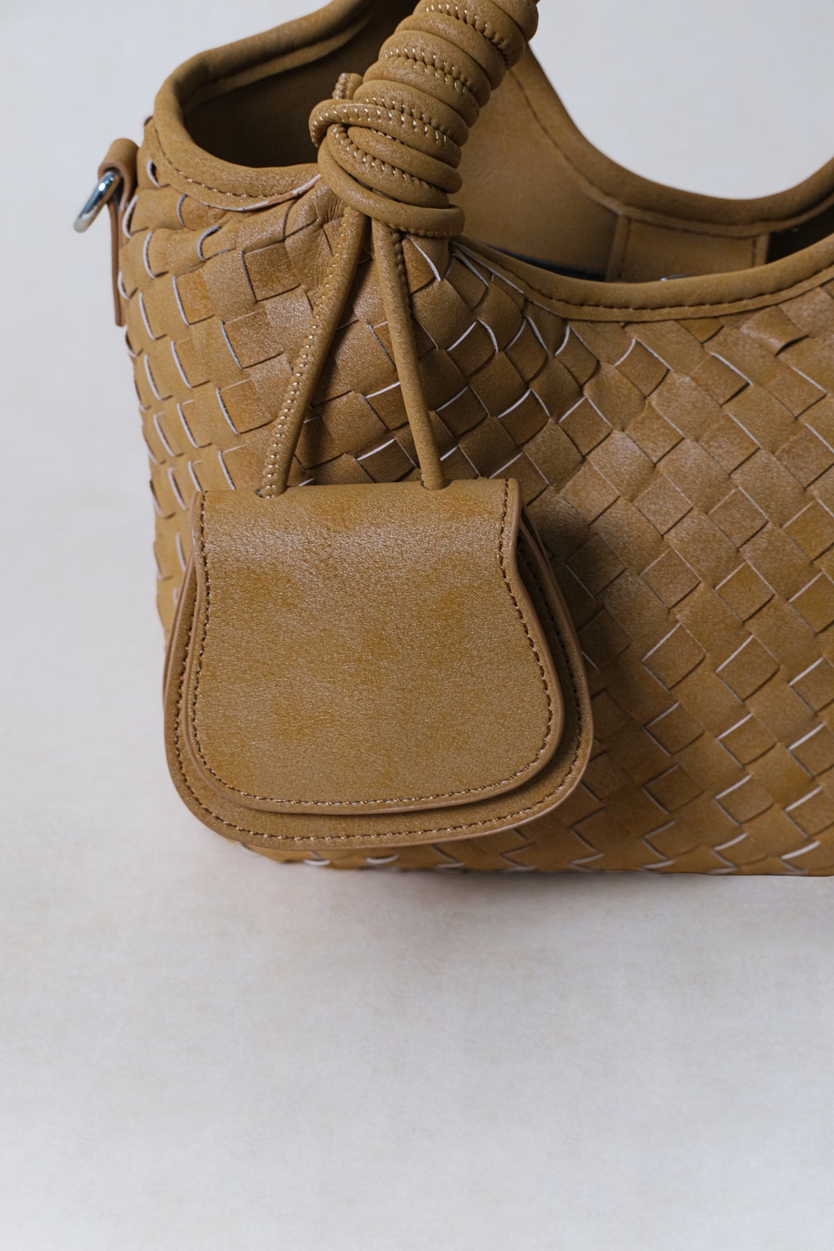 Artisan Claire Basket Bag - Apricot Yellow
