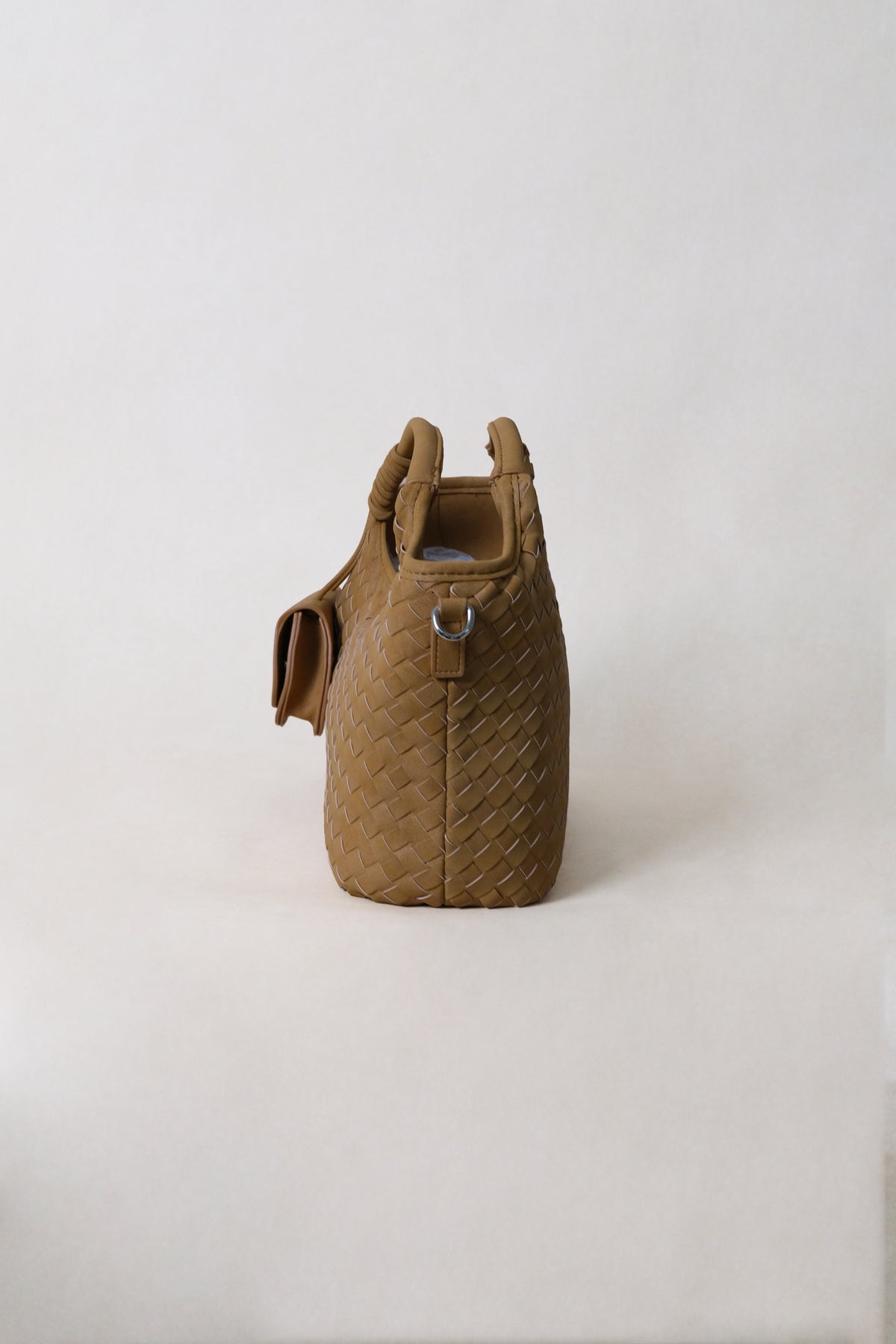 Artisan Claire Basket Bag - Apricot Yellow