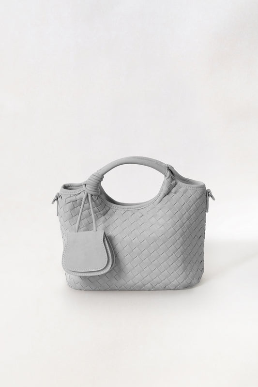 Artisan Claire Basket Bag - Stone Gray
