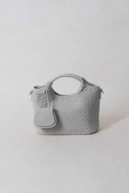 Artisan Claire Basket Bag - Stone Gray