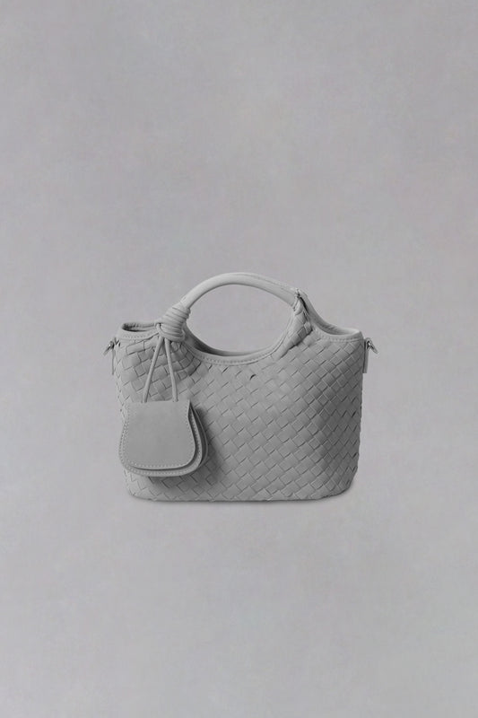 Artisan Claire Basket Bag - Stone Gray