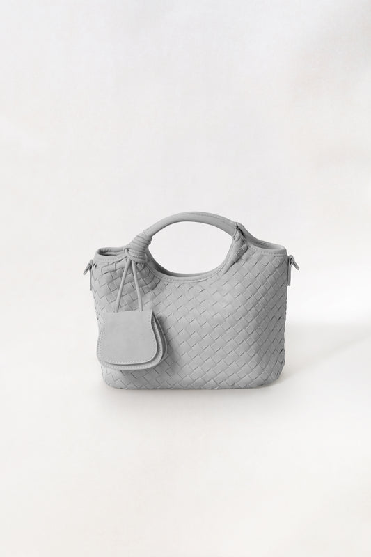 Artisan Claire Basket Bag - Stone Gray