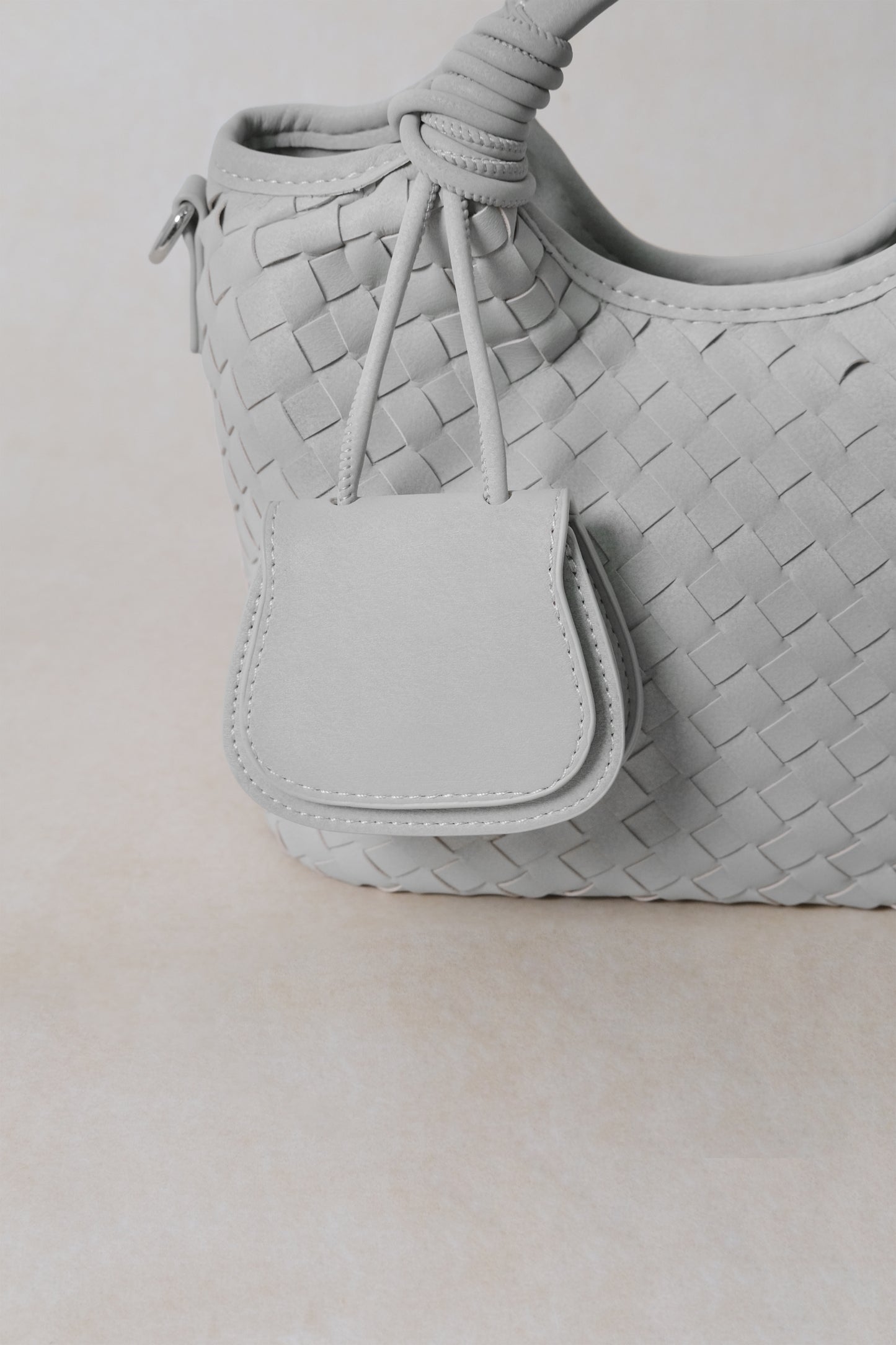 Artisan Claire Basket Bag - Stone Gray
